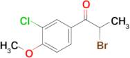 2-Bromo-1-(3-chloro-4-methoxyphenyl)propan-1-one