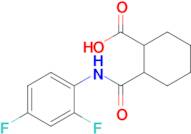 2-[(2,4-difluorophenyl)carbamoyl]cyclohexane-1-carboxylic acid