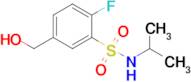 2-Fluoro-5-(hydroxymethyl)-n-(propan-2-yl)benzene-1-sulfonamide