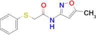 n-(5-Methyl-1,2-oxazol-3-yl)-2-(phenylsulfanyl)acetamide