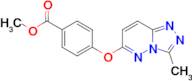 Methyl 4-({3-methyl-[1,2,4]triazolo[4,3-b]pyridazin-6-yl}oxy)benzoate