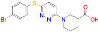 1-{6-[(4-bromophenyl)sulfanyl]pyridazin-3-yl}piperidine-3-carboxylic acid