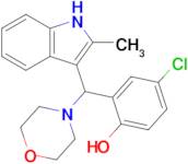 4-Chloro-2-[(2-methyl-1h-indol-3-yl)(morpholin-4-yl)methyl]phenol