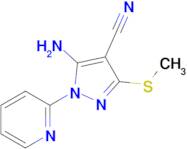 5-Amino-3-(methylsulfanyl)-1-(pyridin-2-yl)-1h-pyrazole-4-carbonitrile
