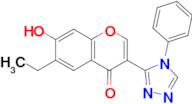 6-Ethyl-7-hydroxy-3-(4-phenyl-4H-1,2,4-triazol-3-yl)-4H-1-benzopyran-4-one