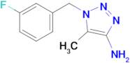 1-[(3-fluorophenyl)methyl]-5-methyl-1h-1,2,3-triazol-4-amine