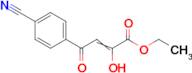 ethyl 4-(4-cyanophenyl)-2-hydroxy-4-oxobut-2-enoate
