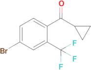 [4-bromo-2-(trifluoromethyl)phenyl](cyclopropyl)methanone