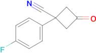 1-(4-Fluorophenyl)-3-oxocyclobutanecarbonitrile
