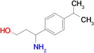 3-Amino-3-[4-(propan-2-yl)phenyl]propan-1-ol