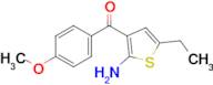 5-Ethyl-3-(4-methoxybenzoyl)thiophen-2-amine