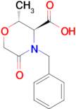 (2r,3s)-4-Benzyl-2-methyl-5-oxomorpholine-3-carboxylic acid