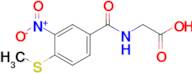 2-{[4-(methylsulfanyl)-3-nitrophenyl]formamido}acetic acid