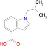1-(2-Methylpropyl)-1h-indole-4-carboxylic acid