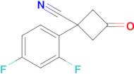 1-(2,4-Difluorophenyl)-3-oxocyclobutane-1-carbonitrile