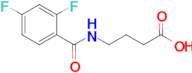 4-[(2,4-difluorophenyl)formamido]butanoic acid