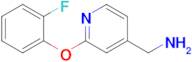 [2-(2-fluorophenoxy)pyridin-4-yl]methanamine