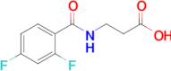 3-[(2,4-difluorophenyl)formamido]propanoic acid