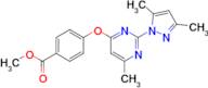 Methyl 4-{[2-(3,5-dimethyl-1h-pyrazol-1-yl)-6-methylpyrimidin-4-yl]oxy}benzoate