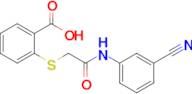 2-({[(3-cyanophenyl)carbamoyl]methyl}sulfanyl)benzoic acid