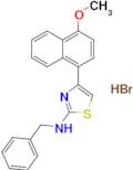 n-Benzyl-4-(4-methoxynaphthalen-1-yl)-1,3-thiazol-2-amine hydrobromide