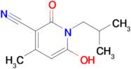 6-Hydroxy-4-methyl-1-(2-methylpropyl)-2-oxo-1,2-dihydropyridine-3-carbonitrile
