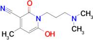 1-[3-(dimethylamino)propyl]-6-hydroxy-4-methyl-2-oxo-1,2-dihydropyridine-3-carbonitrile