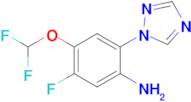 4-(Difluoromethoxy)-5-fluoro-2-(1h-1,2,4-triazol-1-yl)aniline