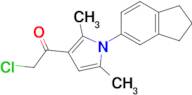 2-Chloro-1-[1-(2,3-dihydro-1h-inden-5-yl)-2,5-dimethyl-1h-pyrrol-3-yl]ethan-1-one