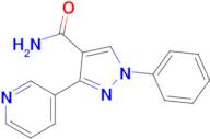 1-Phenyl-3-(pyridin-3-yl)-1h-pyrazole-4-carboxamide