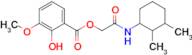 [(2,3-dimethylcyclohexyl)carbamoyl]methyl 2-hydroxy-3-methoxybenzoate