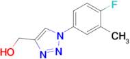 [1-(4-fluoro-3-methylphenyl)-1h-1,2,3-triazol-4-yl]methanol