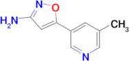 5-(5-Methylpyridin-3-yl)-1,2-oxazol-3-amine