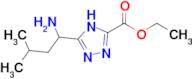 ethyl 5-(1-amino-3-methylbutyl)-4H-1,2,4-triazole-3-carboxylate