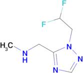{[1-(2,2-difluoroethyl)-1h-1,2,4-triazol-5-yl]methyl}(methyl)amine