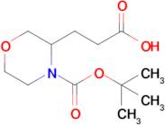 3-{4-[(tert-butoxy)carbonyl]morpholin-3-yl}propanoic acid