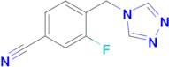 3-Fluoro-4-(4h-1,2,4-triazol-4-ylmethyl)benzonitrile