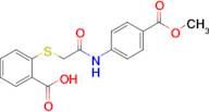 2-[({[4-(methoxycarbonyl)phenyl]carbamoyl}methyl)sulfanyl]benzoic acid