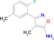 3-(2-Fluoro-5-methylphenyl)-4-methyl-1,2-oxazol-5-amine