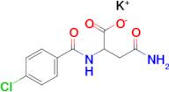 Potassium 3-carbamoyl-2-[(4-chlorophenyl)formamido]propanoate