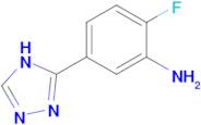 2-fluoro-5-(4H-1,2,4-triazol-3-yl)aniline