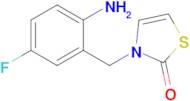 3-[(2-amino-5-fluorophenyl)methyl]-2,3-dihydro-1,3-thiazol-2-one