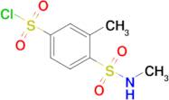 3-Methyl-4-(methylsulfamoyl)benzene-1-sulfonyl chloride