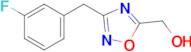 {3-[(3-fluorophenyl)methyl]-1,2,4-oxadiazol-5-yl}methanol