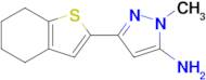 1-Methyl-3-(4,5,6,7-tetrahydro-1-benzothiophen-2-yl)-1h-pyrazol-5-amine