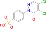 4-(4,5-Dichloro-6-oxo-1,6-dihydropyridazin-1-yl)benzene-1-sulfonic acid