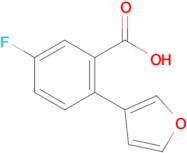 5-Fluoro-2-(furan-3-yl)benzoic acid