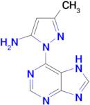 3-Methyl-1-(7h-purin-6-yl)-1h-pyrazol-5-amine