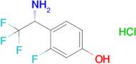 4-[(1r)-1-amino-2,2,2-trifluoroethyl]-3-fluorophenol hydrochloride