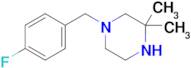 1-[(4-fluorophenyl)methyl]-3,3-dimethylpiperazine